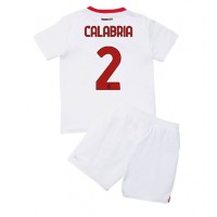 AC Milan Davide Calabria #2 Fußballbekleidung Auswärtstrikot Kinder 2022-23 Kurzarm (+ kurze hosen)